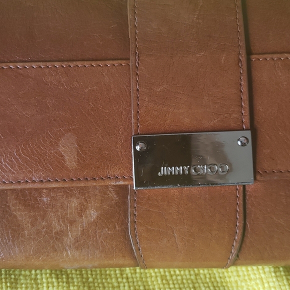 Vintage Leather Jimmy Choo Clutch or Large Wallet - Picture 2 of 11